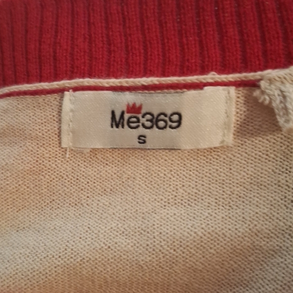 Me369 Women's Graphic Tee - Red and White - Picture 3 of 9